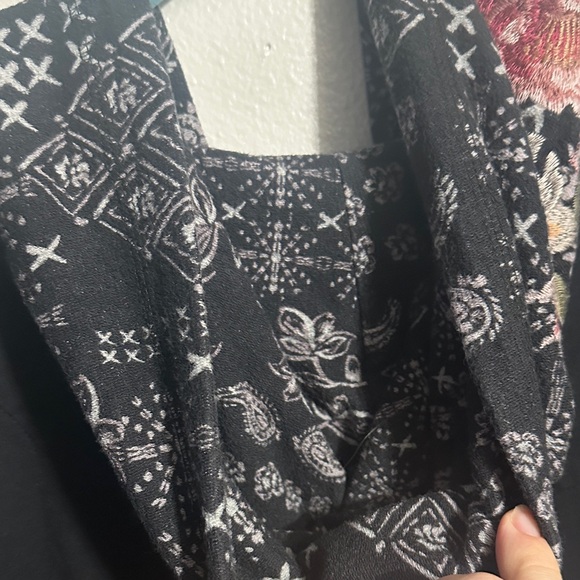 Johnny Was Black Floral & Bandana Patch Zip Hoodie - Picture 13 of 16